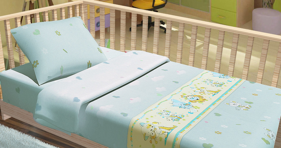 Фото Комплект Baby «Улыбка» голубой Miratex - sofino.ua Фото Комплект Baby «Улыбка» голубой Miratex - sofino.ua