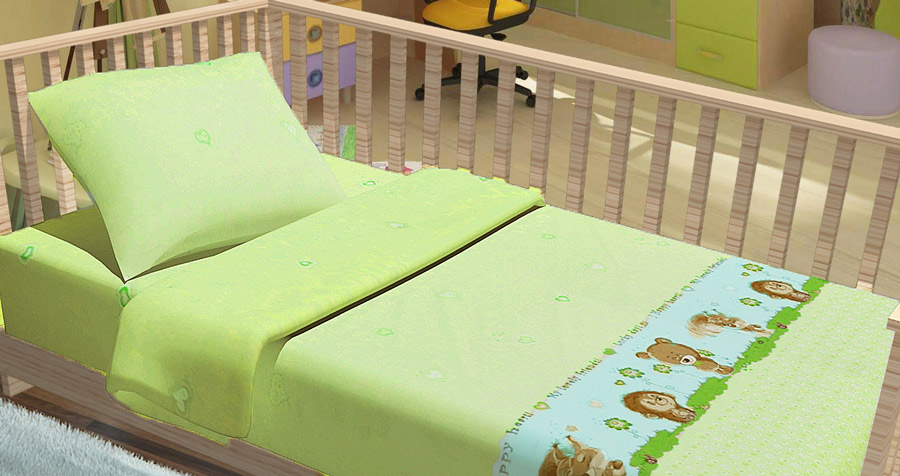 Фото Комплект Baby «Лесные зверьки» зеленый Miratex - sofino.ua Фото Комплект Baby «Лесные зверьки» зеленый Miratex - sofino.ua