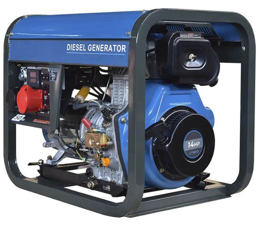 Фото Дизельний генератор 7,5 кВт | Модель 8000 з ручним/електро стартером | Рівна потужність для 1 і 3 фаз - SOFINO.UA