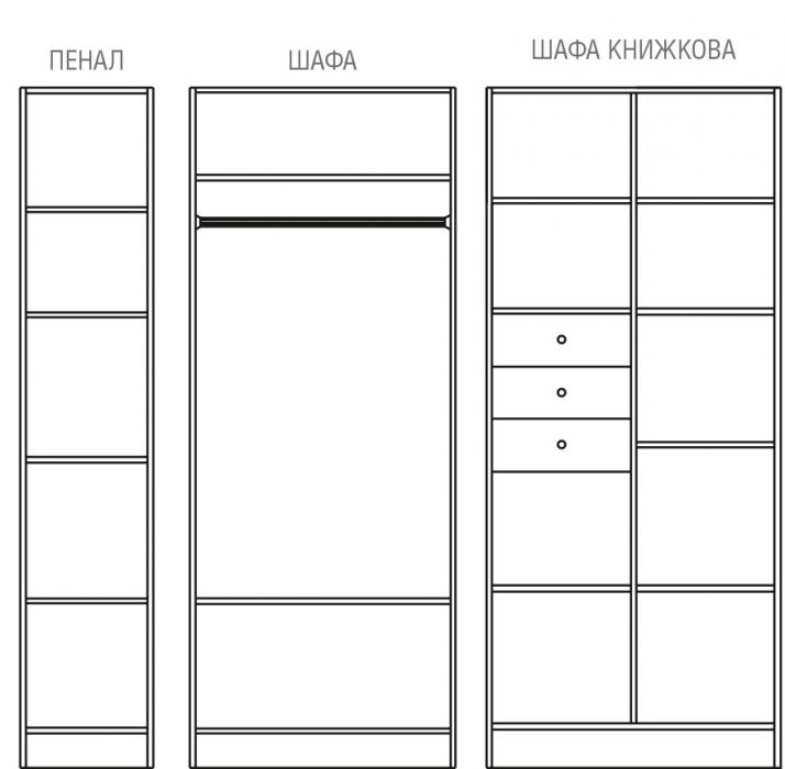 Фото 1 Стенка детская «Румба» Світ Меблів - SOFINO.UA