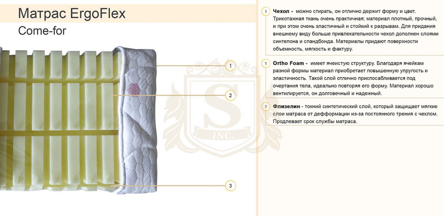 Фото 5 Матрас ErgoFlex 140*190 | Код товара: 21827 - SOFINO.UA