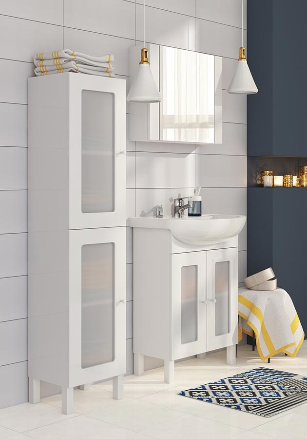Фото Тумба «ARTECO 50» с умывальником ARTECO 50 46*68 CR Cersanit - sofino.ua