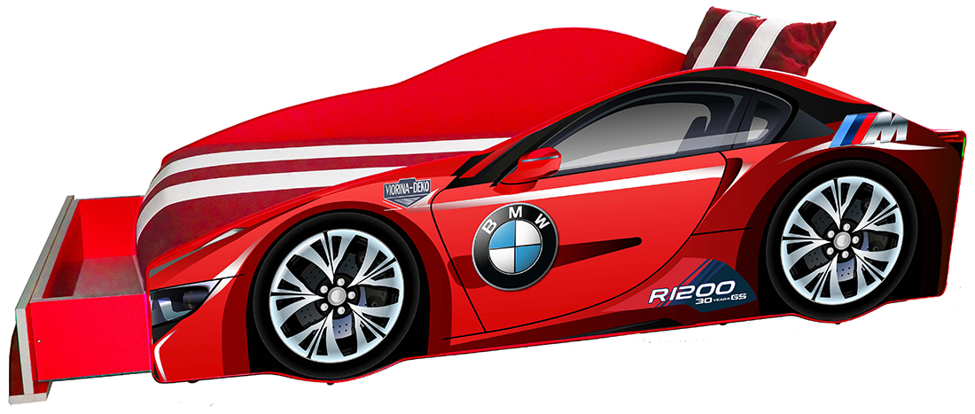 Фото 1 Кровать детская «Элит Е-1 | BMW Red» 70*150 | Код товара: 399185 - SOFINO.UA
