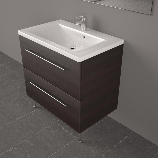 Фото Тумба напольная с умывальником «Goa 80» Fancy Marble - sofino.ua