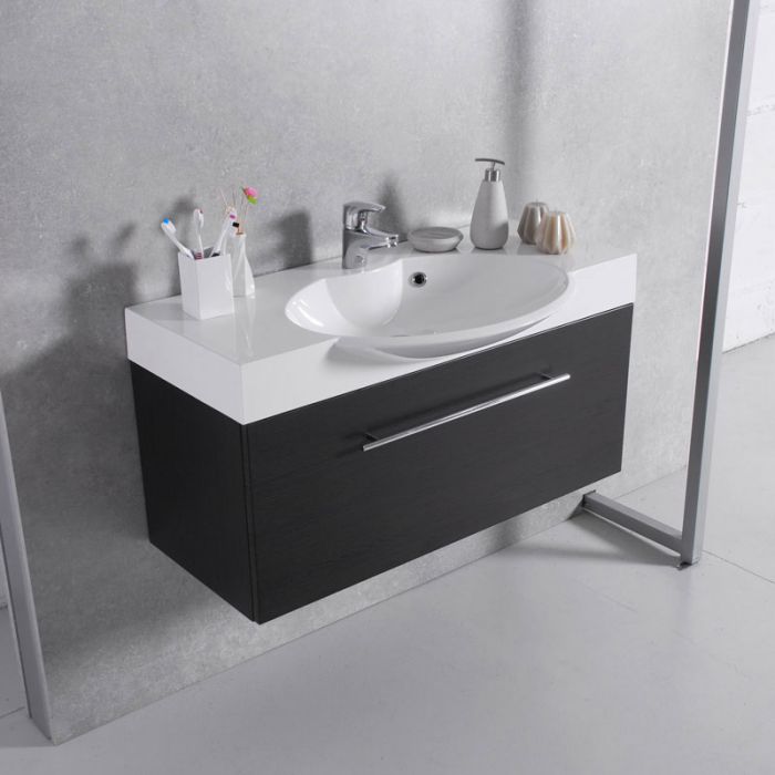 Фото Тумба с умывальником «Sumatra 980» Fancy Marble - sofino.ua