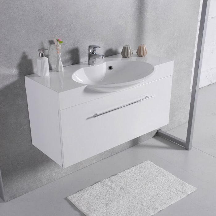 Фото Тумба с умывальником «Sumatra 980» Fancy Marble - sofino.ua Фото Тумба с умывальником «Sumatra 980» Fancy Marble - sofino.ua
