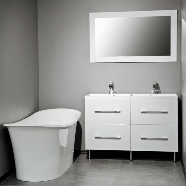 Фото Тумба напольная с умывальником «Cuba 120» Fancy Marble - sofino.ua