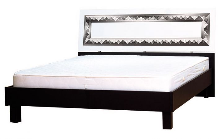 Фото Ліжко двоспальне Бася Нова Олімпія Світ меблів • 160х200 • Чорний + Білий - SOFINO.UA