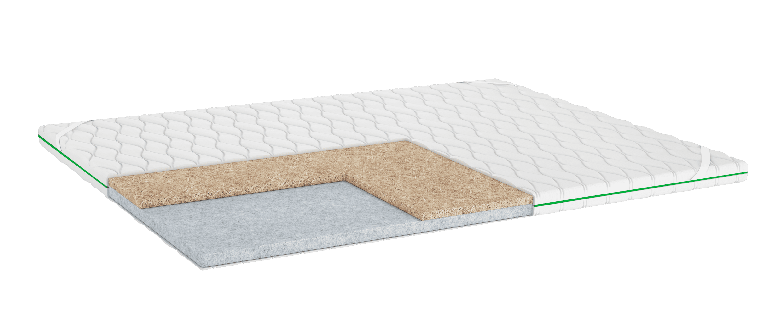 Тонкий матрац-топер Dream Line Fit Plus 180х190 см