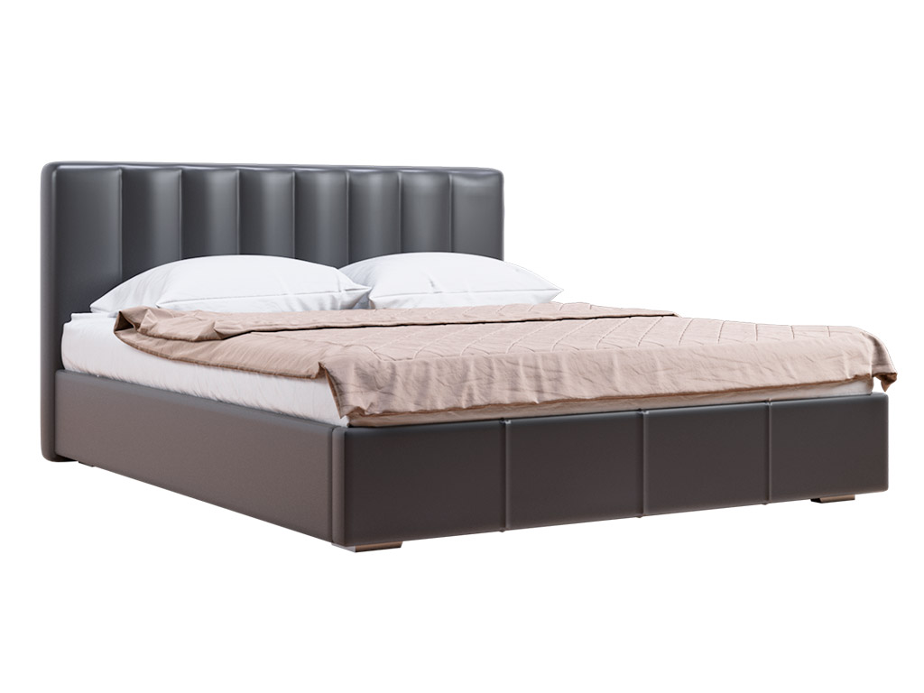 Ліжко мяке з ламелями (крок 6 см) • Бест • 140х200