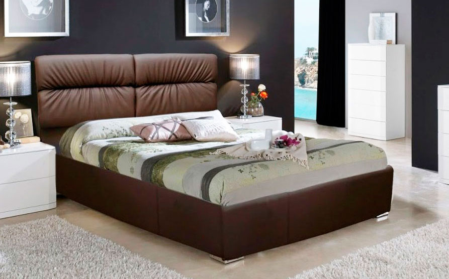 Ліжко мяке з ламелями (крок 6 см) • Манчестер • 140х200