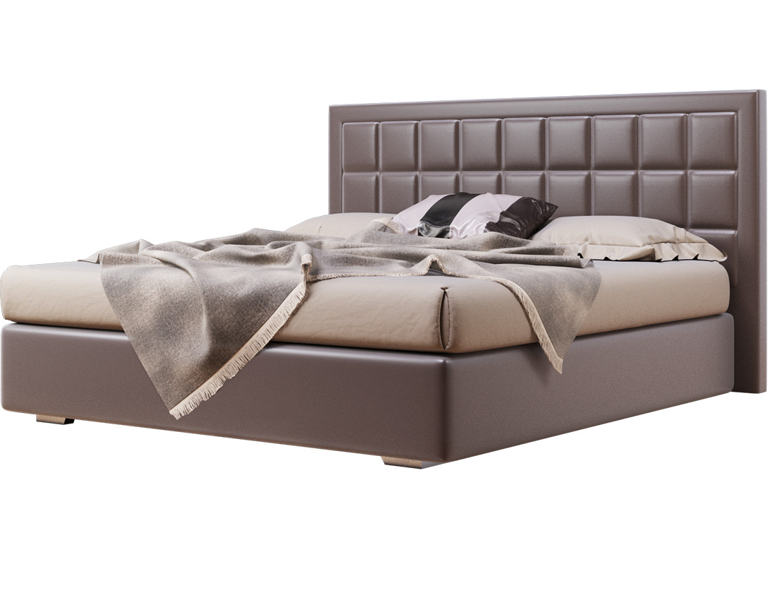 Ліжко мяке з ламелями (крок 6 см) • Спарта • 140х200