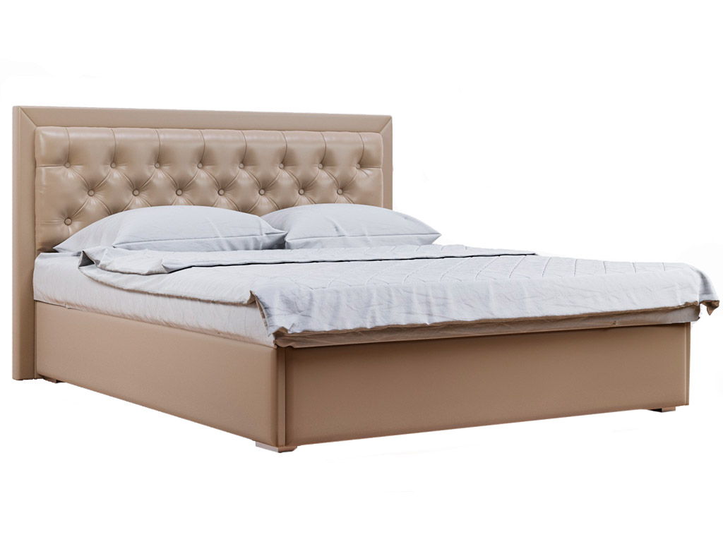 Ліжко мяке з ламелями (крок 6 см) • Аполлон • 140х200