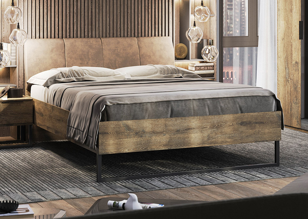 Ліжко Квадро 160x200 (З ламелями преміум крок 2,5 см)