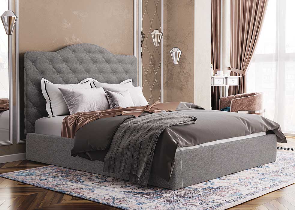 Ліжко двоспальне Кароліна №01 160x200 см (підйомний механізм)