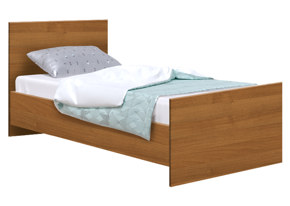 Кровать односпальная Софино №1 | Прямая | Орех лесной | 80x190
