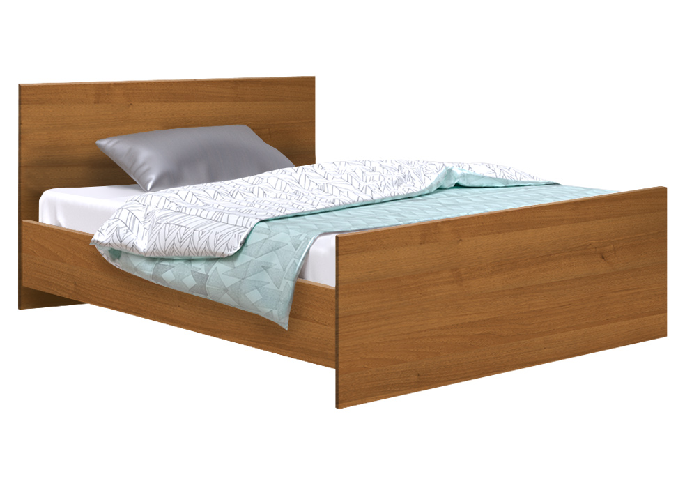 Кровать полуторная Софино №1 | Прямая | Орех лесной | 120x200