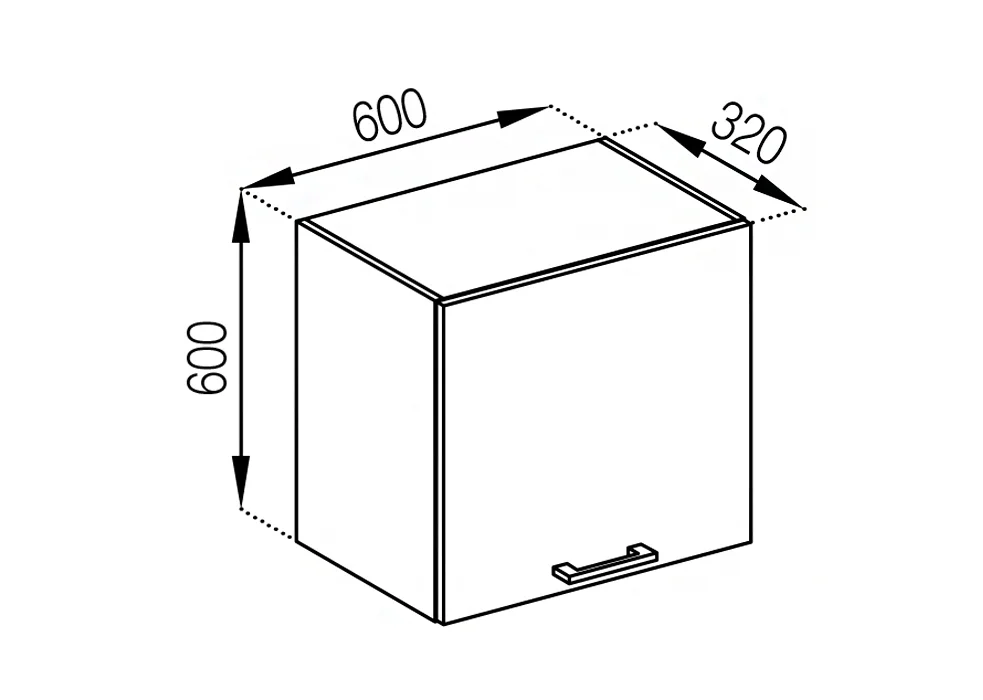 Ariel. Модуль 60 ОКАП (h-920) • МДФ категорія №02