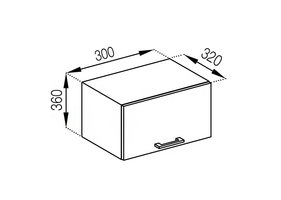 Ariel. Модуль А 30 (320) • МДФ категорія №02