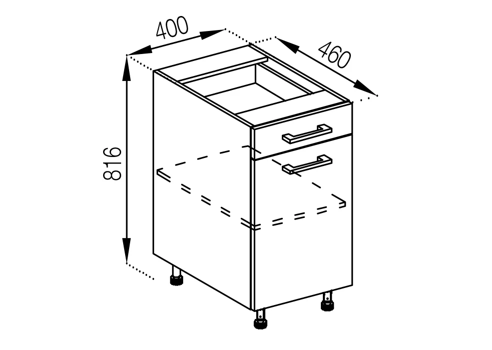 Ariel. Модуль Н 40 ДШ • МДФ категорія №03