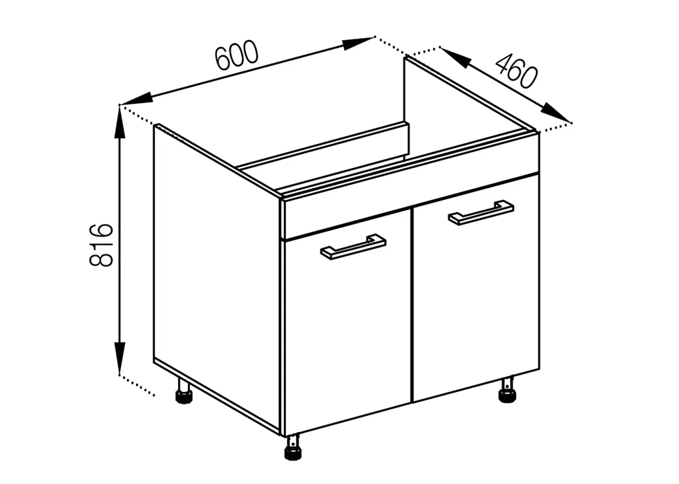 Ariel. Модуль Н 60 М • МДФ категорія №03