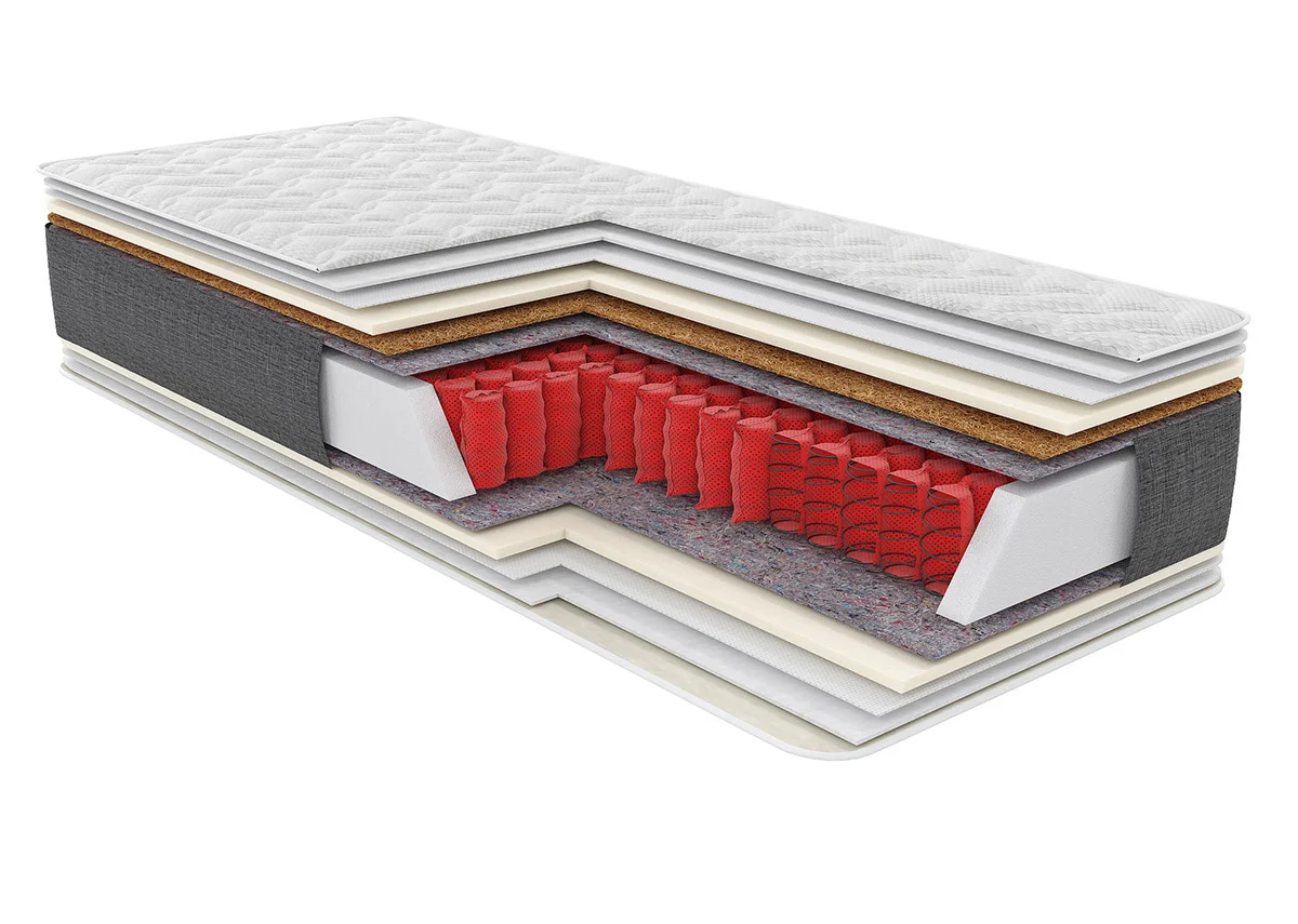 Матрац пружинний Relax Satori 120x190x20 см / 2в1 помірно-жорсткий + жорсткий (1129593)