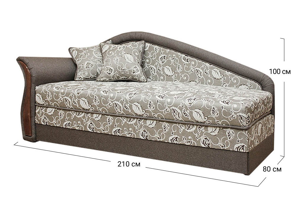Диван-ліжко прямий Софа 1 | Механізм Софа 148x190 см | 210x80x100 см