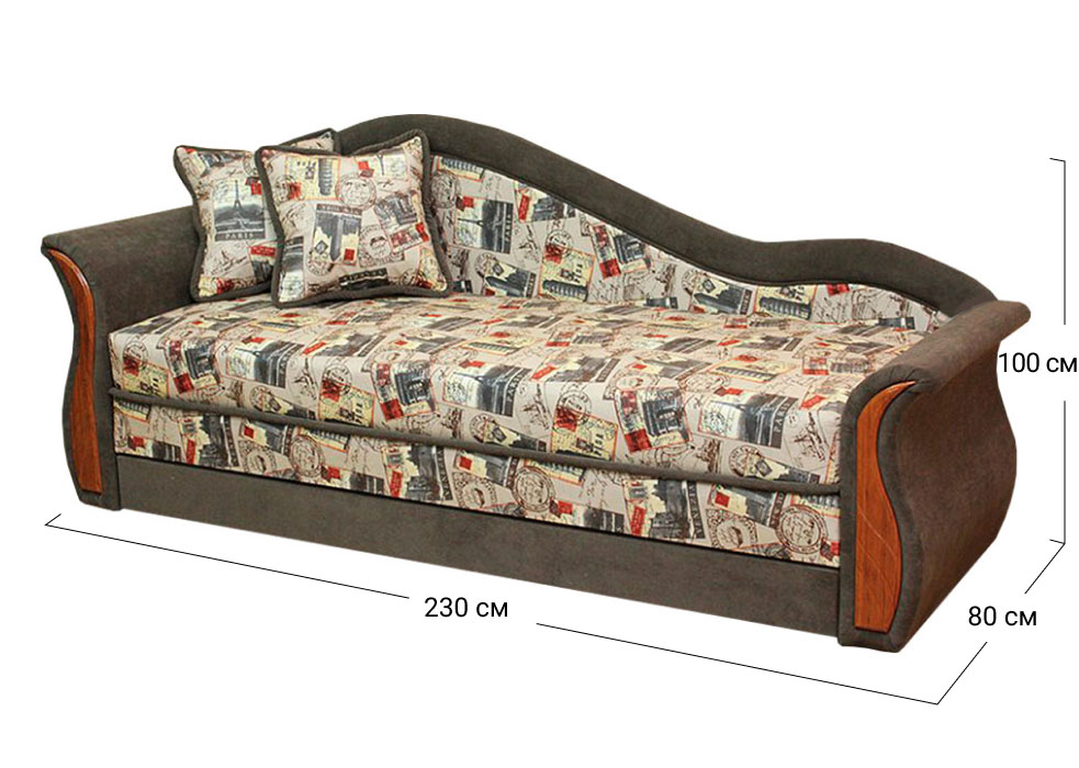 Диван-ліжко прямий Софа 3 | Механізм Софа 148x190 см | 230x80x100 см