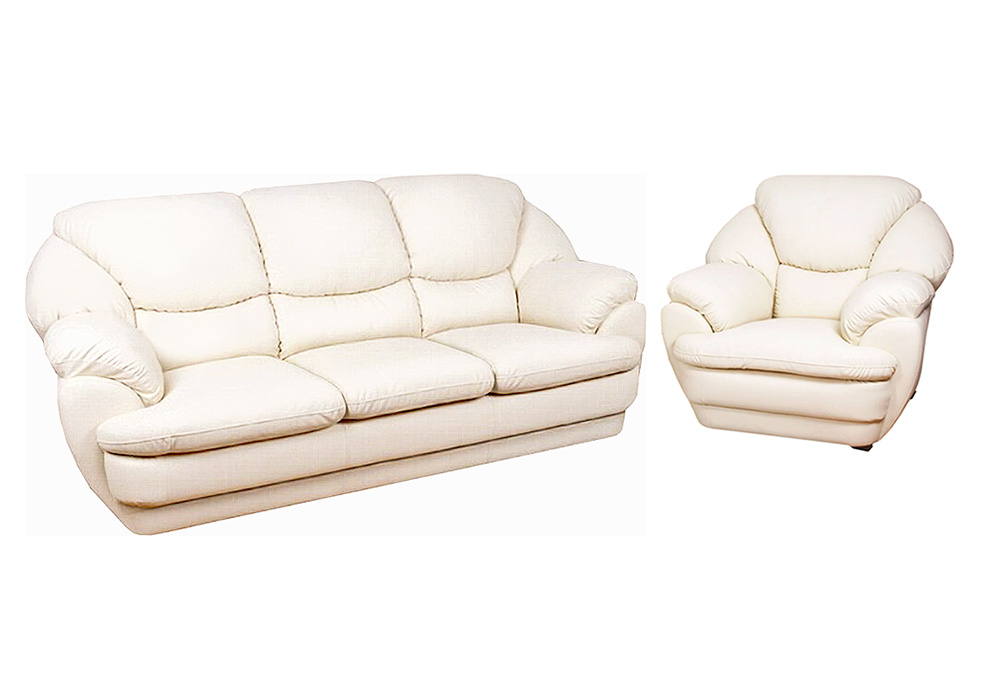 Комплект диван та крісло Марсель | Механізм Седафлекс 136x196 см | 223x105x105 см