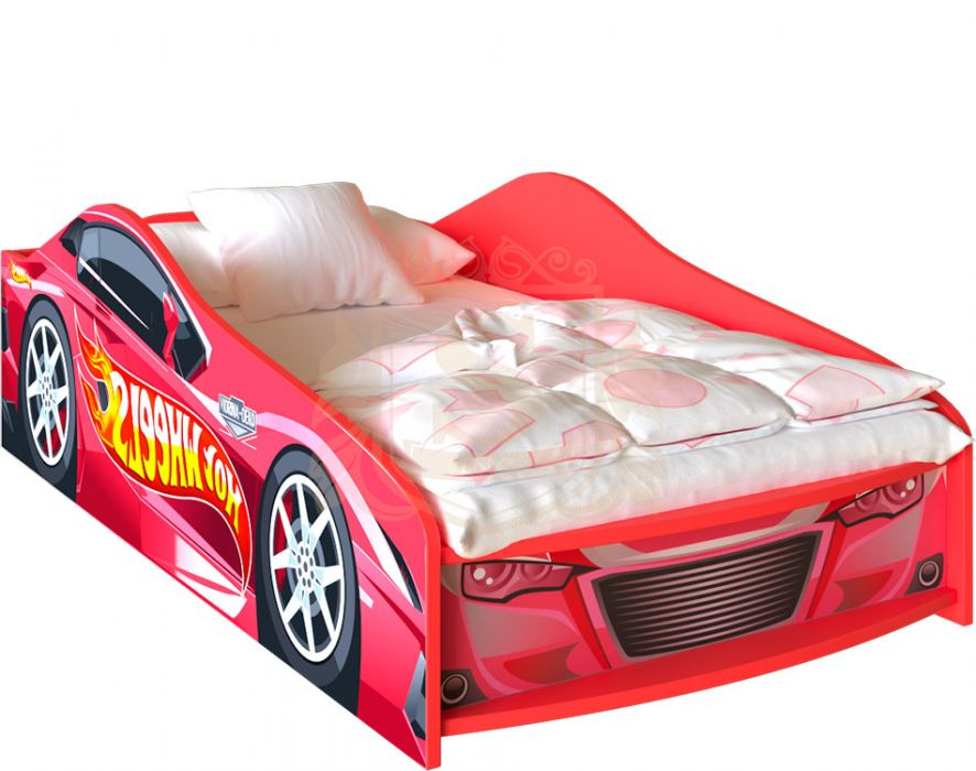 Кровать-машинка «Hot Wheels» цвет: красный | 60*120
