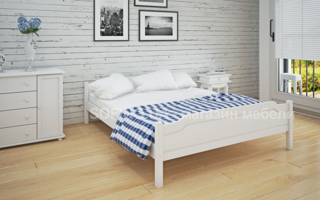 Кровать Валери | л-108 | 80*190 | белый