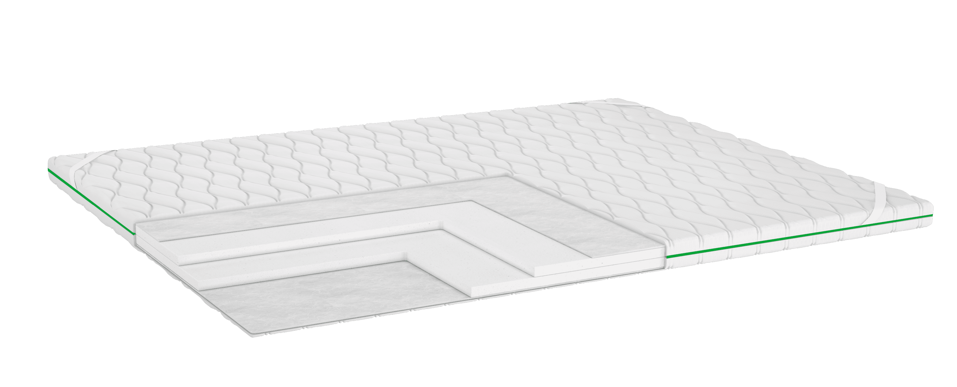 Тонкий матрац-топер Dream Line Luxe 90х190 см