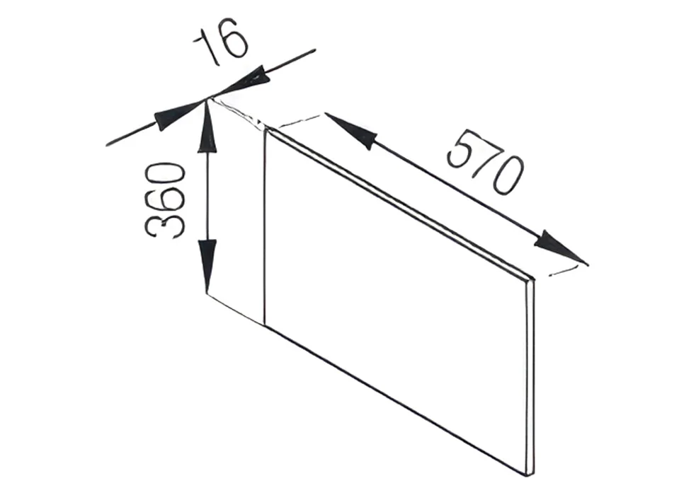 Марта • ДСП • А панель (h-570) (2753315)