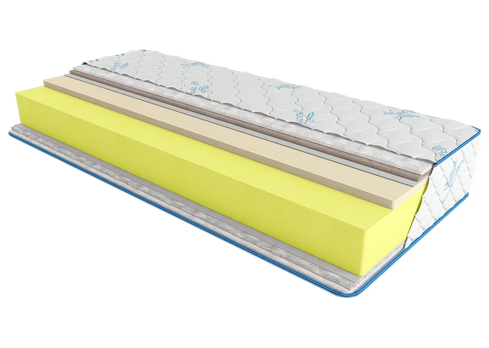 Матраc беспружинный Sleep&Fly Comby 70x190x21 см / 2в1 умеренно-жесткий + жесткий (2096404)