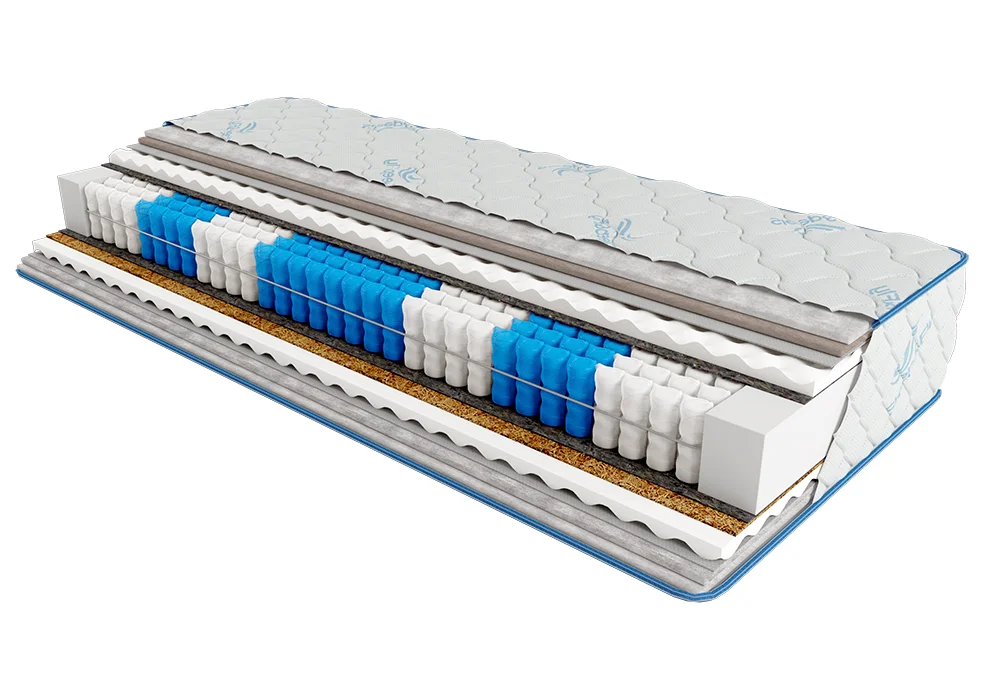 Матрац пружинний Sleep&Fly Daily 2в1 140x200x21 см / 2в1 помірно-жорсткий + жорсткий (2096447)