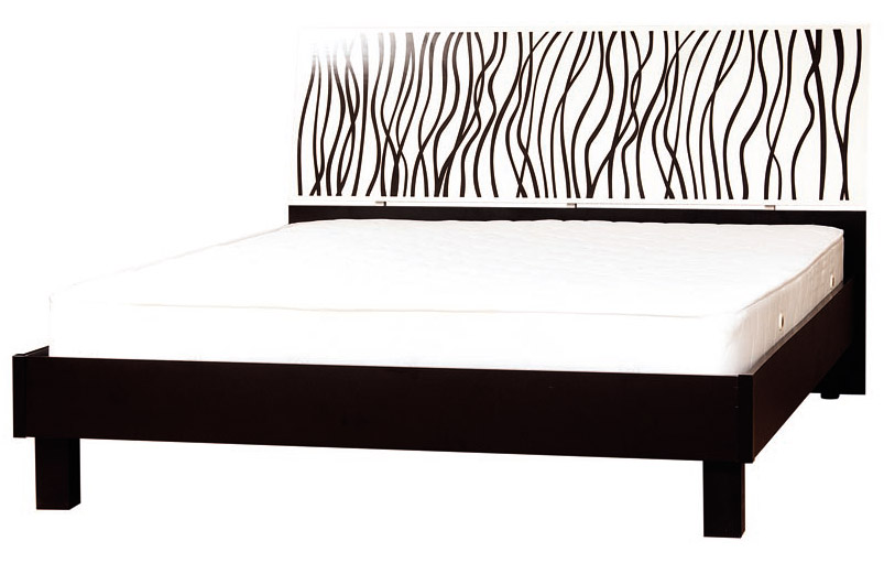 Ліжко двоспальне Бася Нова Нейла Світ меблів • 160х200 • Чорний + Білий