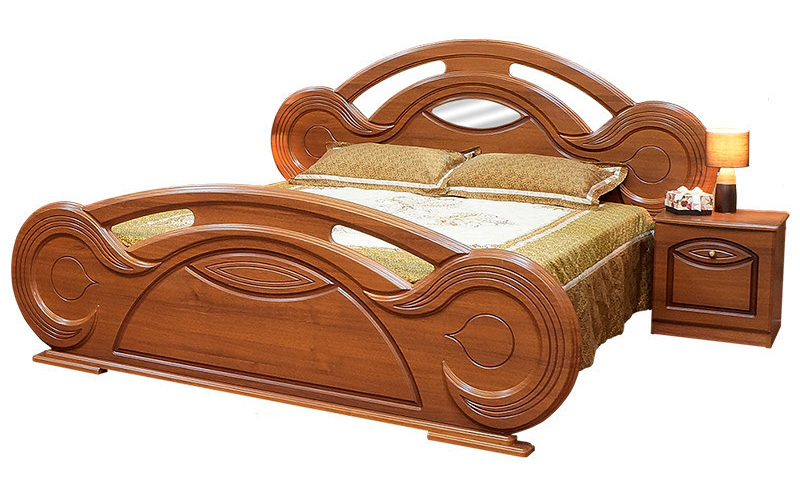 Ліжко - Світ меблів - МДФ - Тіна - Колір Горіх патіна - 160х200 см