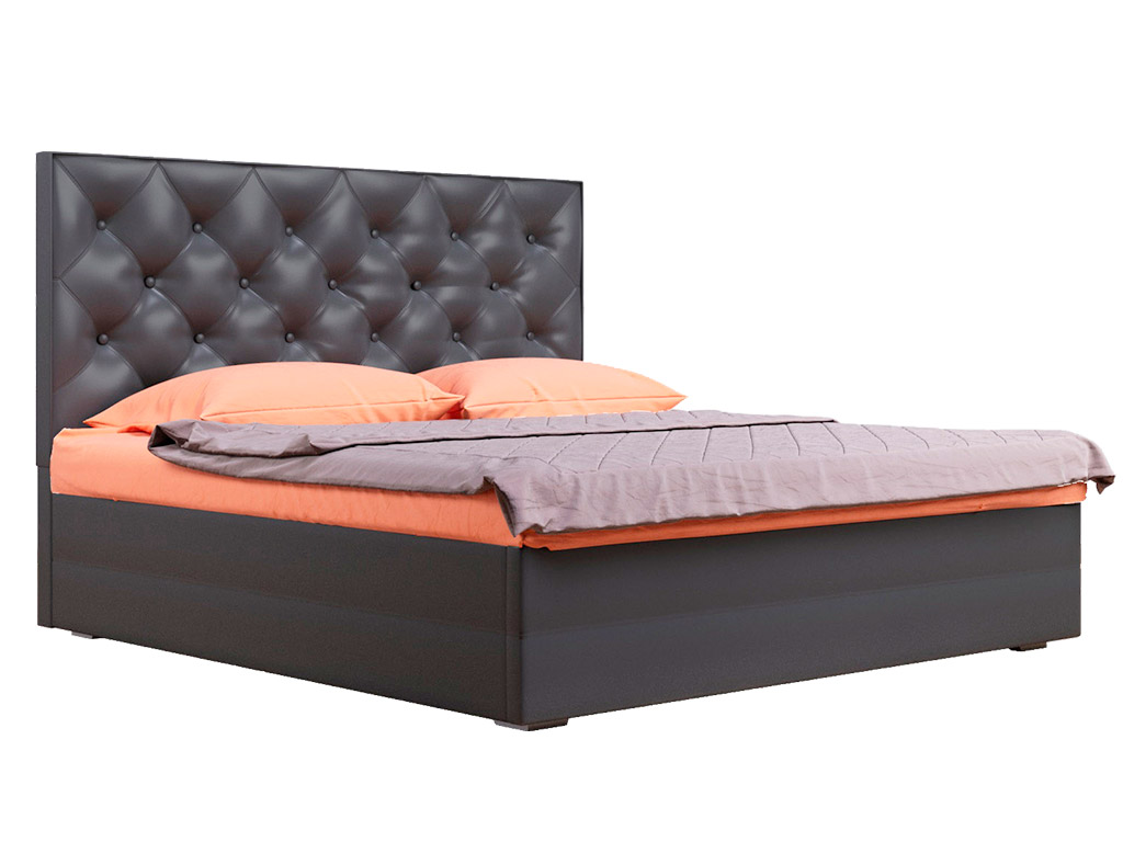 Ліжко мяке з ламелями (крок 6 см) • Каліпсо • 140х200