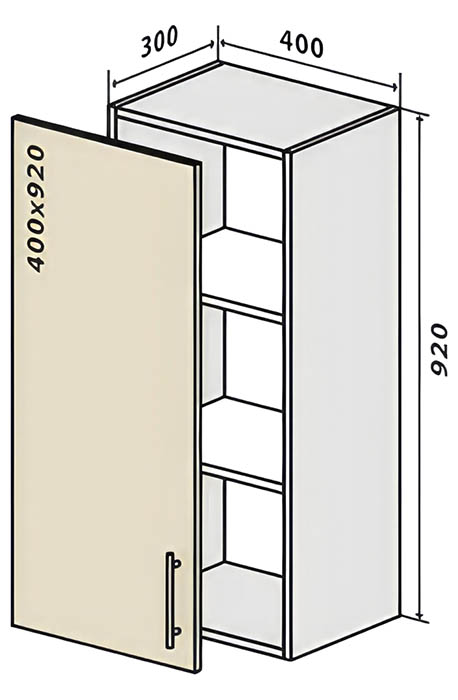 Модуль кухонний №43 В Люкс • 400х300х920