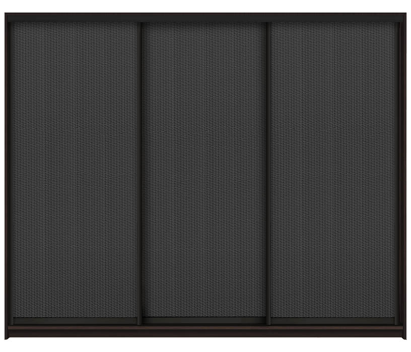Шкаф купе трехдверный Стандарт WEN с фасадами из Ротанга • 190x60x240 см