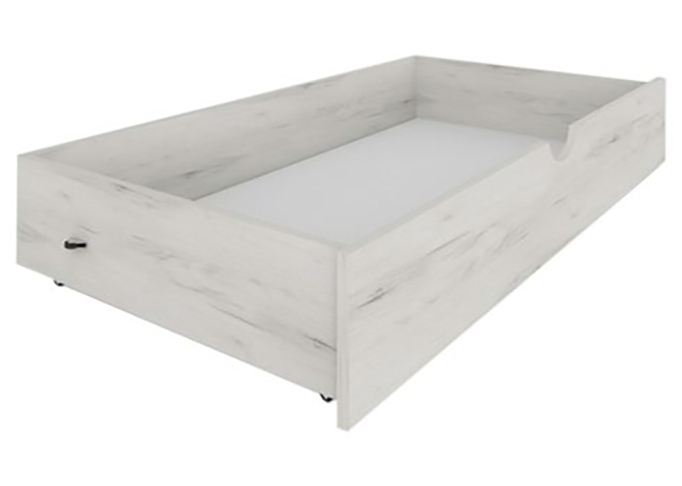 Ящик для кровати Милана Сокме | 141,4x66,6x21,2 см | Дуб крафт белый