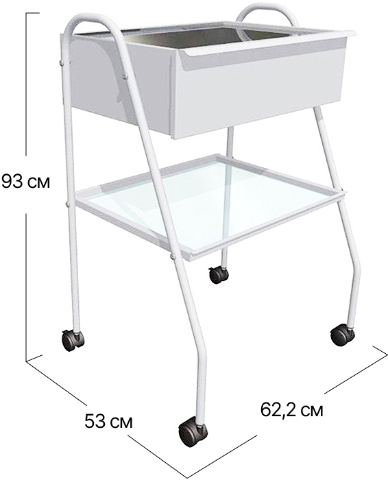 Столик маніпуляційний Софіно модель 2505 | 62,2x53x93 см (ДxШxВ)
