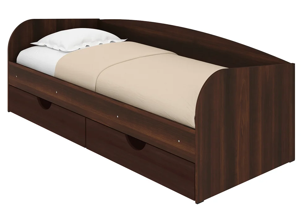 Кровать детская односпальная Sonya №03 800x1900 (ДСП основа) • Орех
