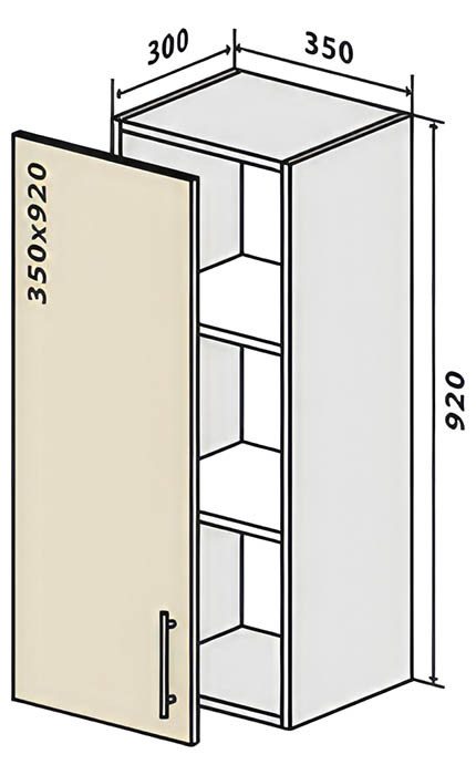 Модуль кухонний №31 В Люкс • 350х300х920