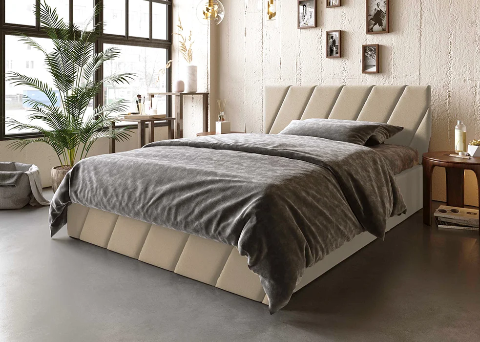 Кровать двуспальная Palermo 140x200 см (косая линия)