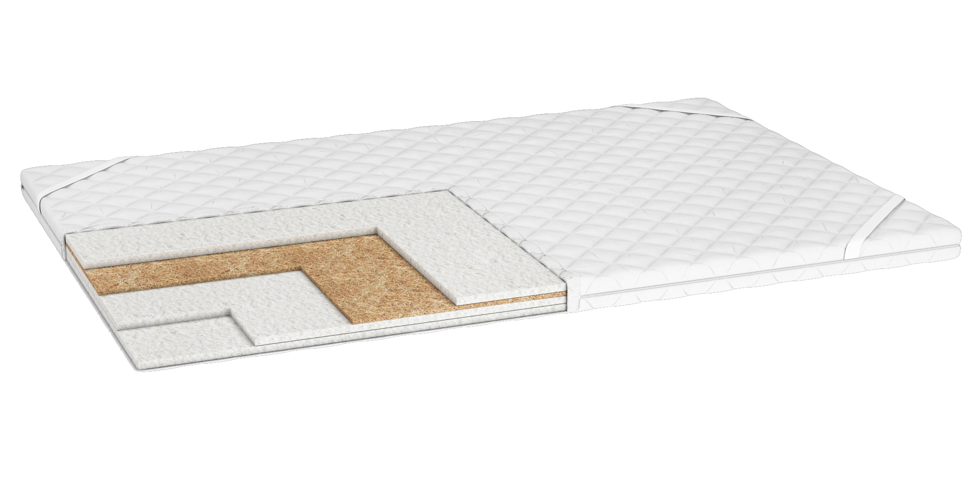 Тонкий матрац-топпер Soft Plus Cocos 110x200