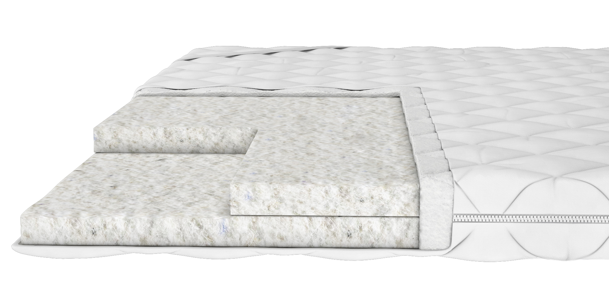 Тонкий матрас-топер Soft Area 140x200 см