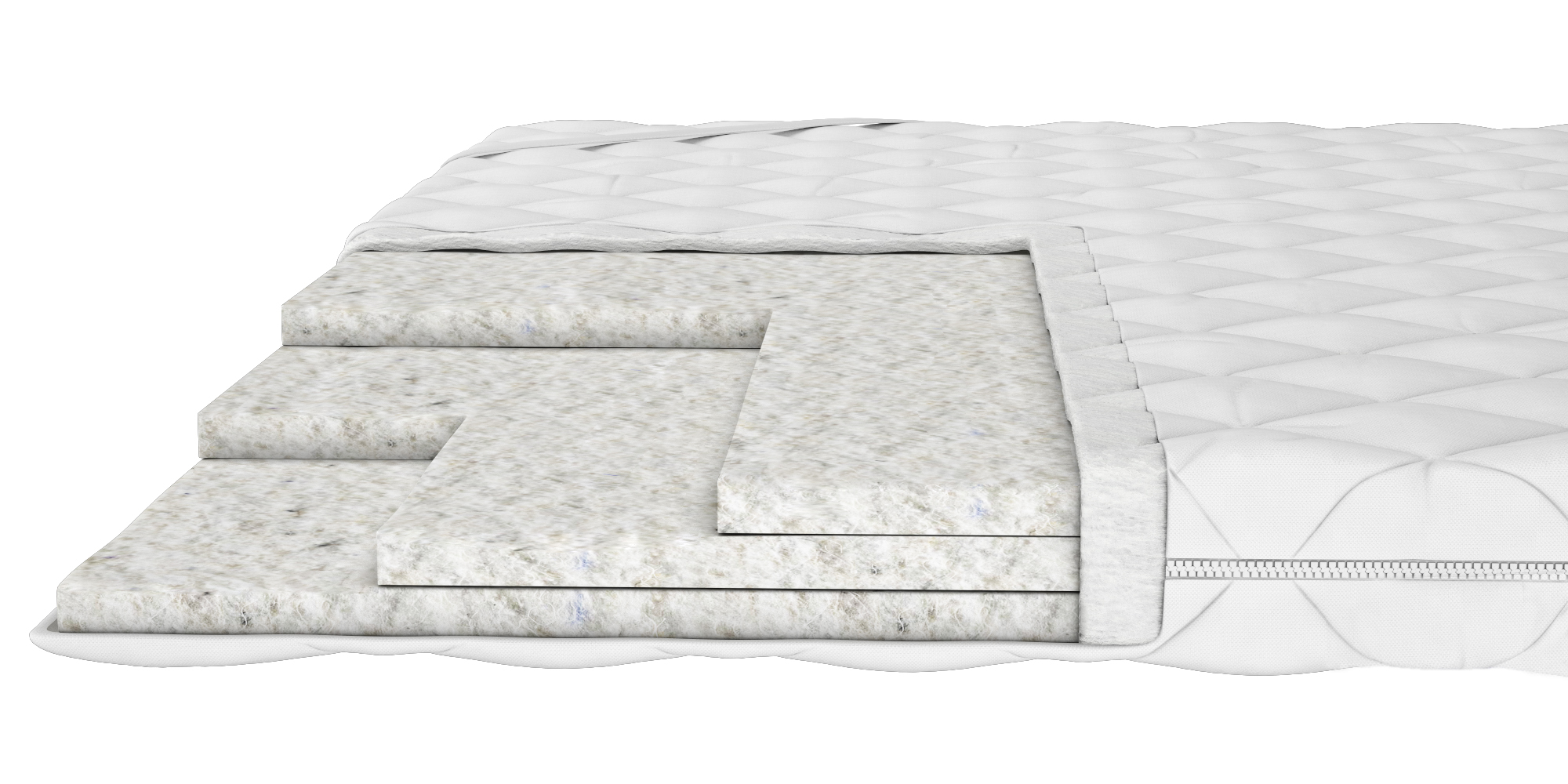 Тонкий матрас-топпер Soft Plus 120x200