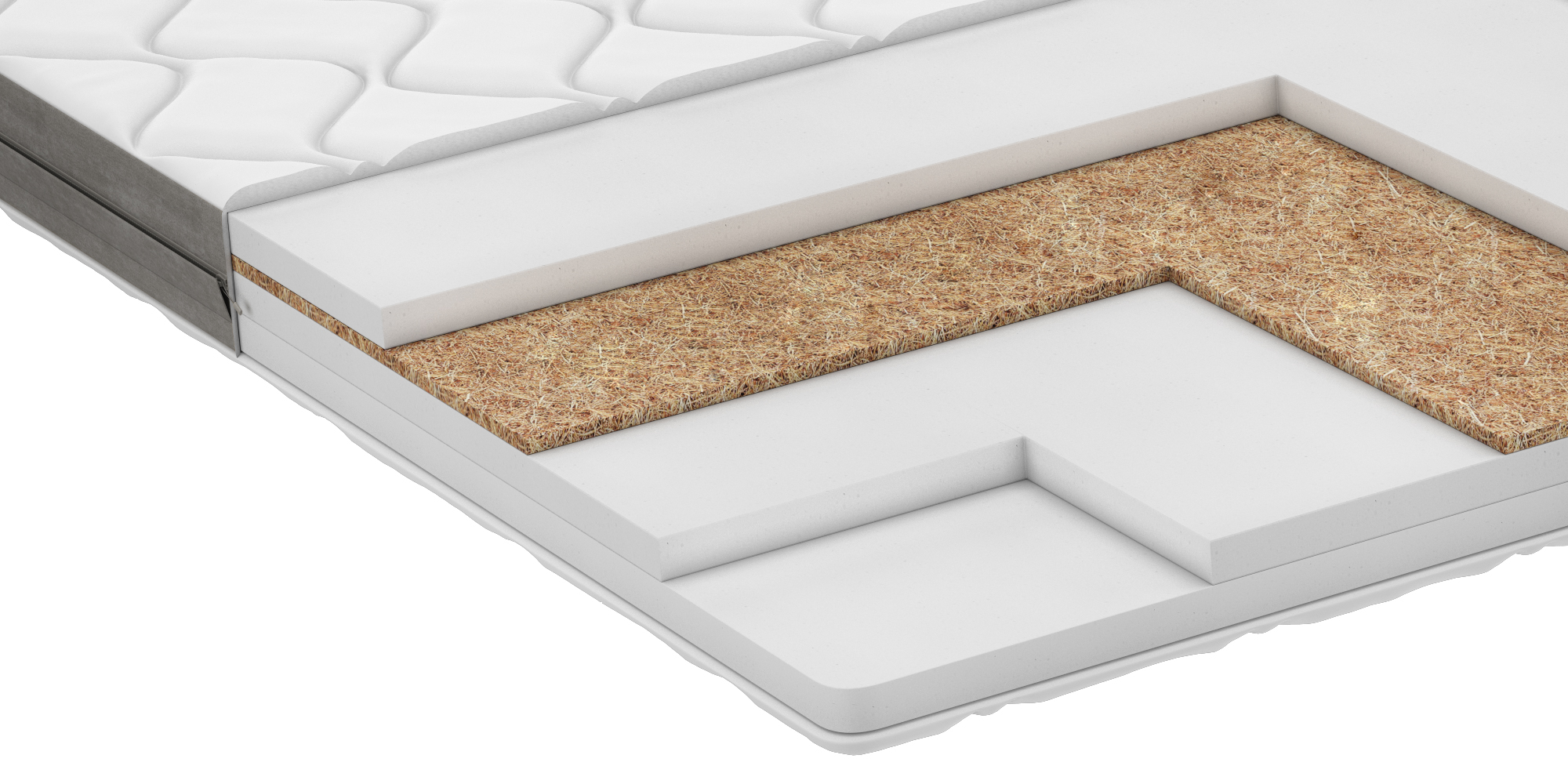 Матрац-топер Harmonia Luxe Cocos розміром 80 х 190 см