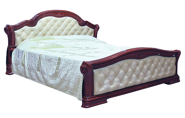 Ліжко двоспальне Венеція Нова Світ меблів • 160х200 • Піно горіх